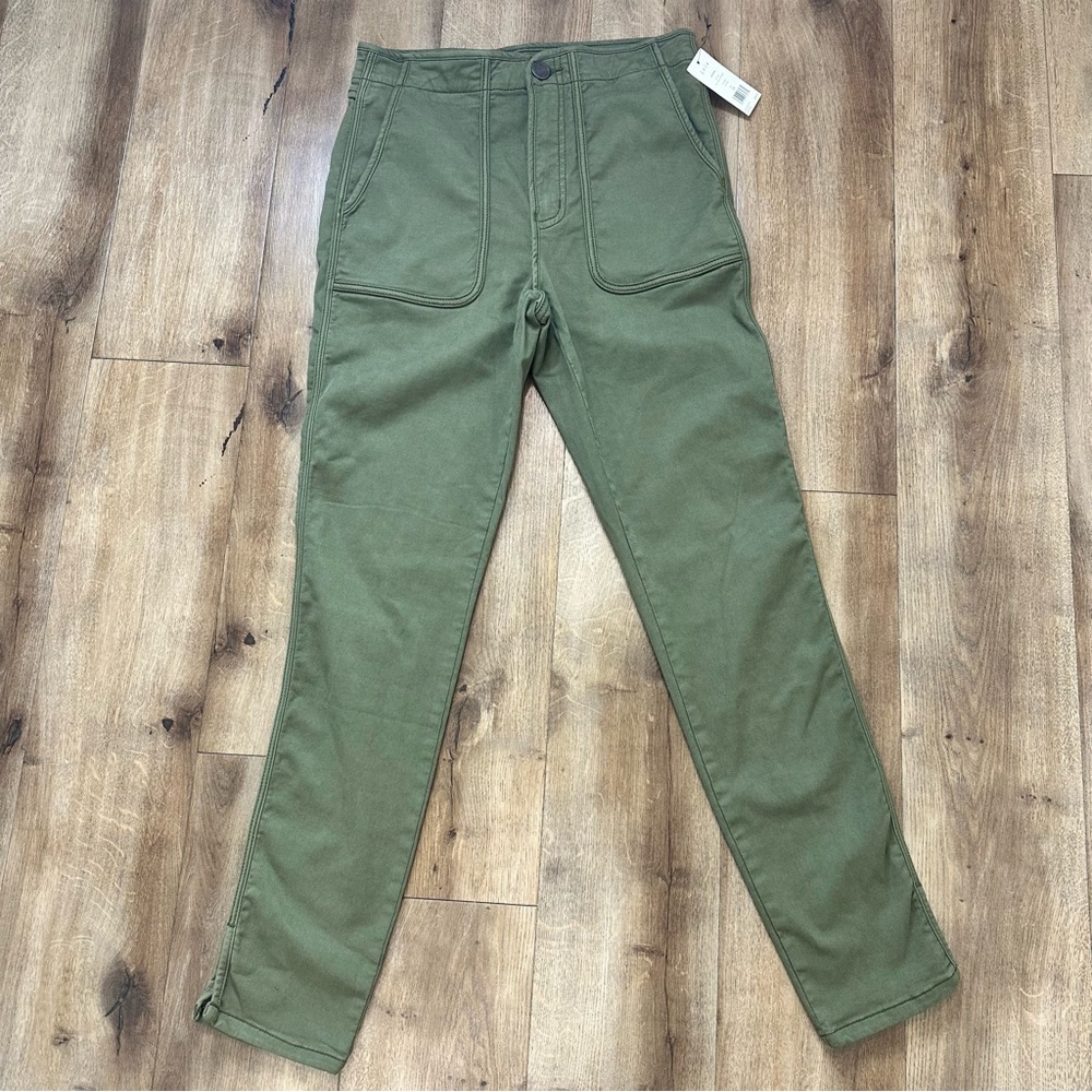 NWT Joie Andira Slim Olive Green Utility Pants Size 26 - Picture 2 of 11